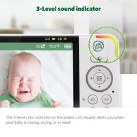 LeapFrog 5" Video Baby Monitor w/ Colour Night Vision, Zoom/Pan/Tilt, & 2-Way Audio (LF915HD)