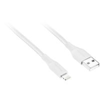 Insignia Apple MFi Certified 0.3m (1 ft.) Braided Lightning to USB-A Cable - Moon Grey