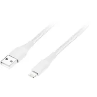 Insignia Apple MFi Certified 1.2m (4 ft.) Braided Lightning to USB-A Cable - Moon Grey