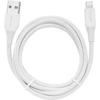 Insignia Apple MFi Certified 1.2m (4 ft.) Braided Lightning to USB-A Cable - Moon Grey