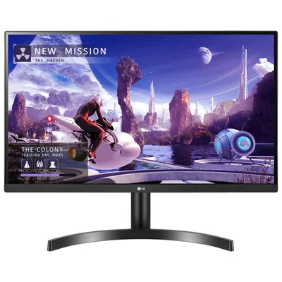 LG 27" 1440p QHD 75Hz 5ms GTG IPS HDR10 LED FreeSync Monitor (27QN600) - Black