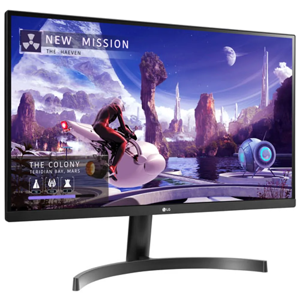 LG 27" 1440p QHD 75Hz 5ms GTG IPS HDR10 LED FreeSync Monitor (27QN600) - Black