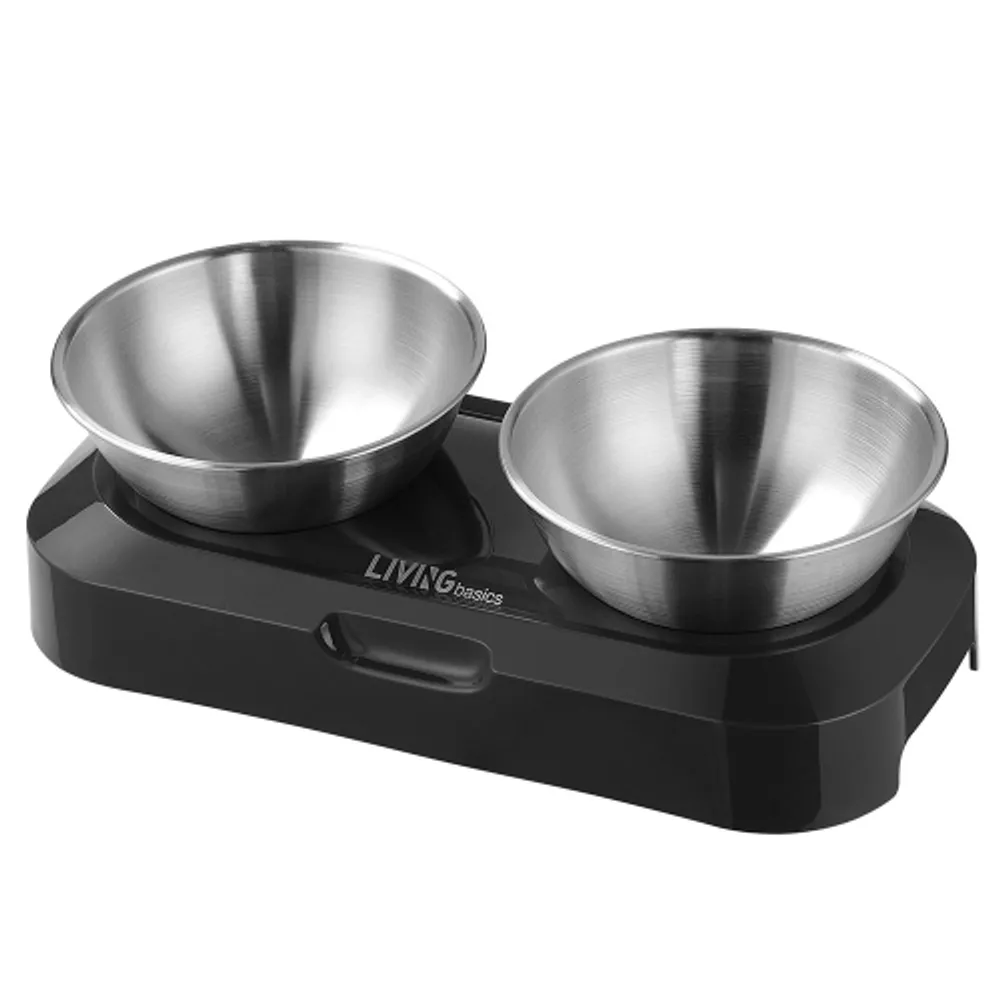 Elevated Dog Bowls Elevated Raised Bowls with 2 Stainless Steel Food Bowls  Raised Tilted Dog Bowls for Medium Dogs Elevated Cat Bowls Stand Dog Food