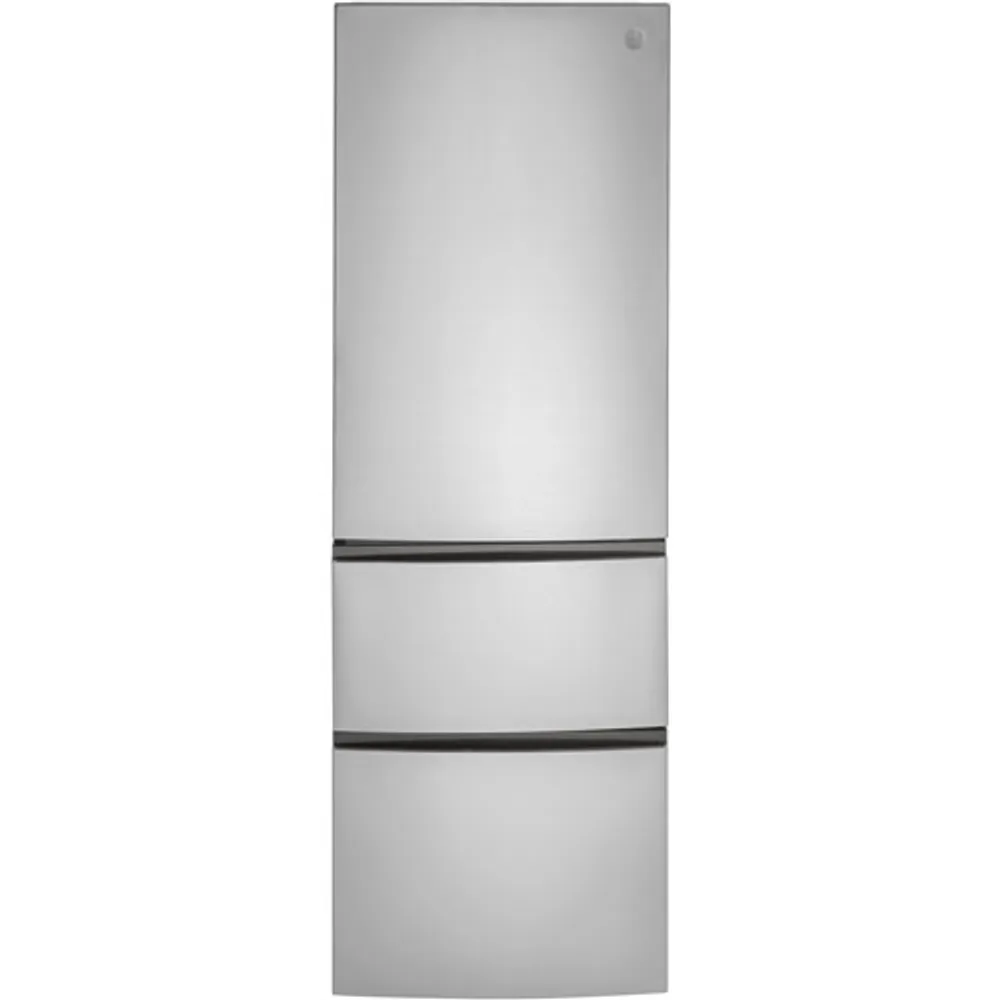 GE 24" 11.9 Cu. Ft. Bottom Freezer Refrigerator (GLE12HSPSS) - Stainless Steel