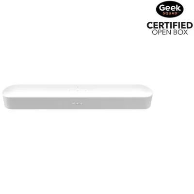 Open Box - Sonos Beam (2nd Gen) Sound Bar with Amazon Alexa and Google Assistant Built-In - White