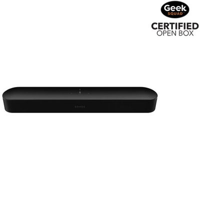 Open Box - Sonos Beam (2nd Gen) Sound Bar with Amazon Alexa and Google Assistant Built-In - Black
