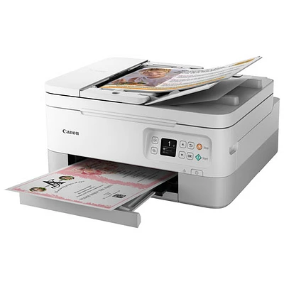 Imprimante à jet d'encre tout-en-un sans fil PIXMA TR7020a de Canon - Blanc