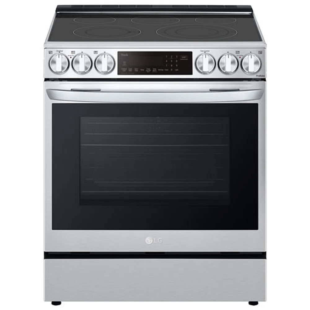 LG 30" Convection Slide-In Electric Air Fry Range (LSEL6335F) -Stainless -Open Box -Perfect Condition