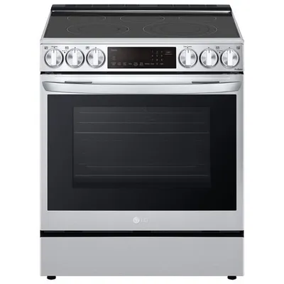 LG 30" Convection Slide-In Electric Air Fry Range (LSEL6335F) -Stainless -Open Box -Perfect Condition