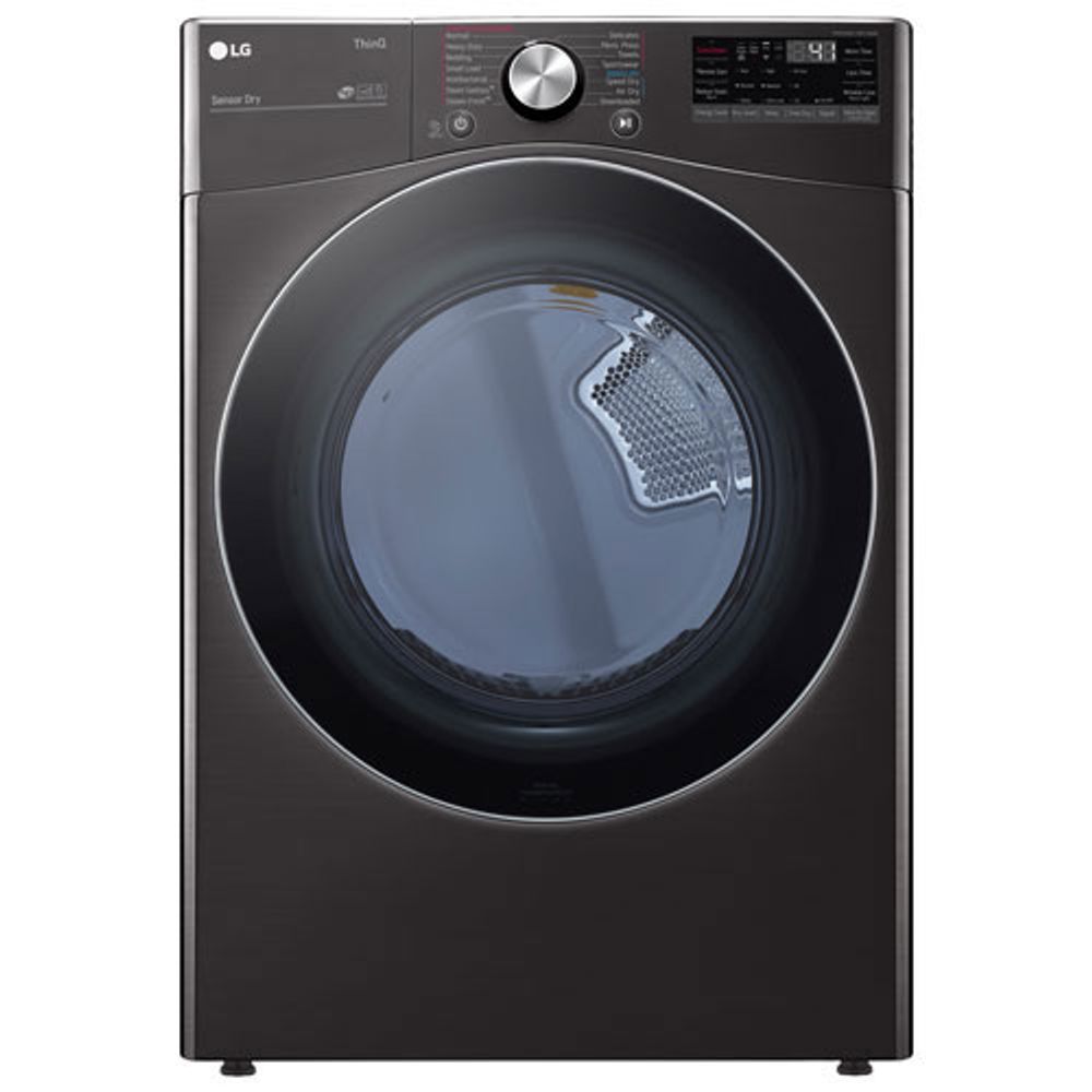 LG 7.4 Cu. Ft. Electric Steam Dryer (DLEX4200B) - Black Steel - Open Box - Perfect Condition