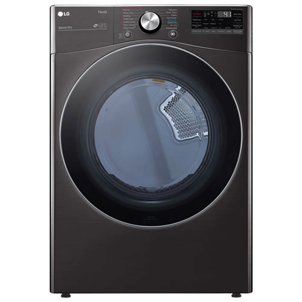 LG 7.4 Cu. Ft. Electric Steam Dryer (DLEX4200B) - Black Steel - Open Box - Perfect Condition