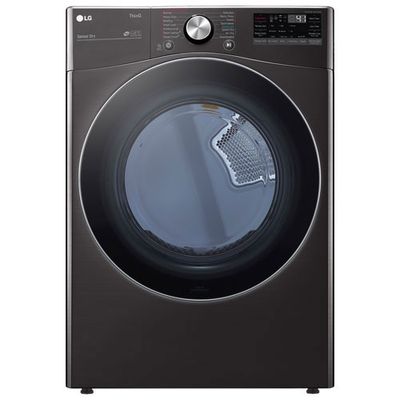 LG 7.4 Cu. Ft. Electric Steam Dryer (DLEX4200B) - Black Steel - Open Box - Perfect Condition