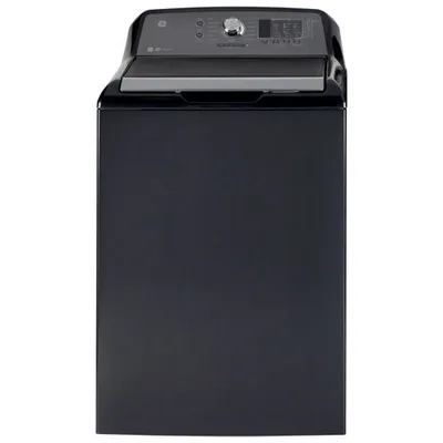 GE 5.3 Cu. Ft. HE Top Load Washer (GTW680BMRDG) - Diamond Grey - Open Box - Scratch & Dent