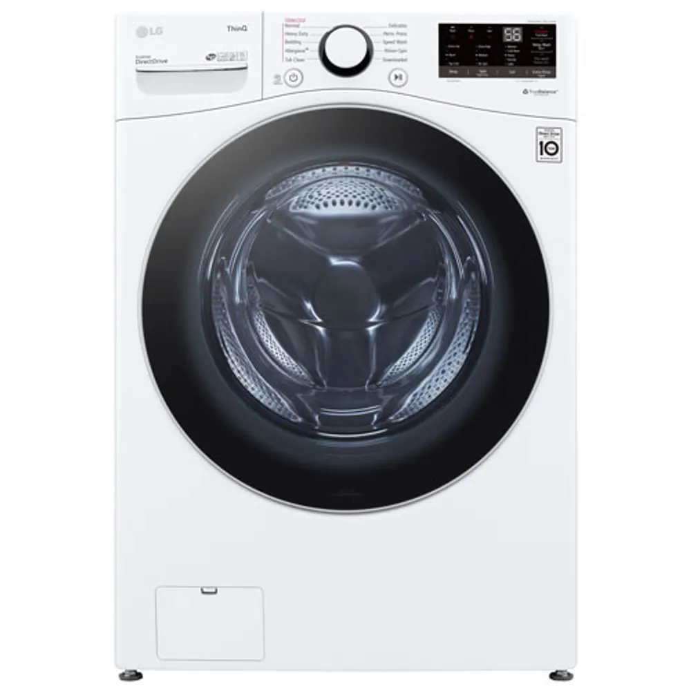 Laveuse à chargement frontal 5,2 pi³ de LG (WM3600HWA) - Blanc - Boîte ouverte - Endommagé