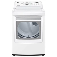 LG 7.4 Cu. Ft. Electric Dryer (DLE7150W) - White - Open Box - Scratch & Dent