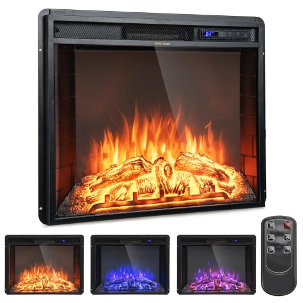 Topbuy 26 Inch Recessed Electric Fireplace Insert heater W/ Remote Control  750W/1500W | Scarborough Town Centre