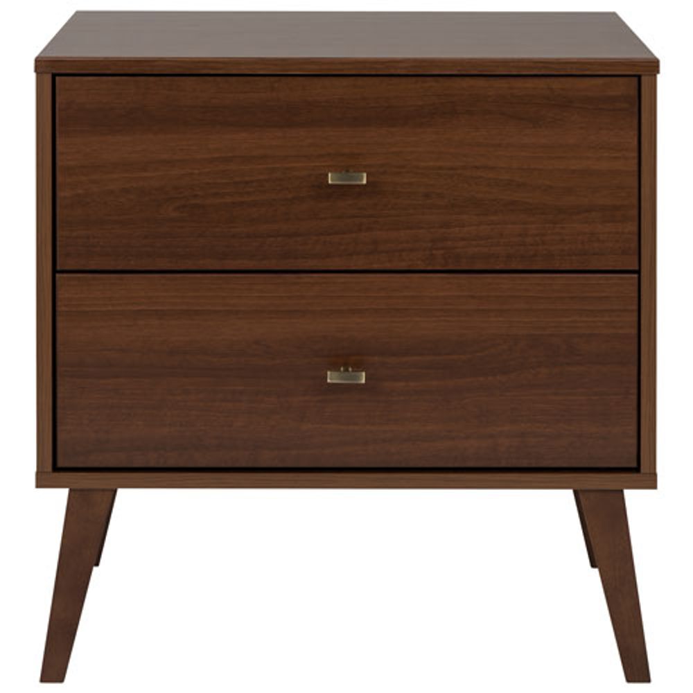 Milo Modern 2-Drawer Nightstand - Cherry