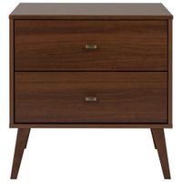 Milo Modern 2-Drawer Nightstand - Cherry