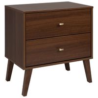 Milo Modern 2-Drawer Nightstand - Cherry