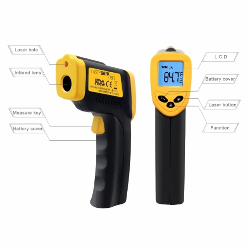 Etekcity Infrared Thermometer 1080 (Not for Human) Temperature Gun