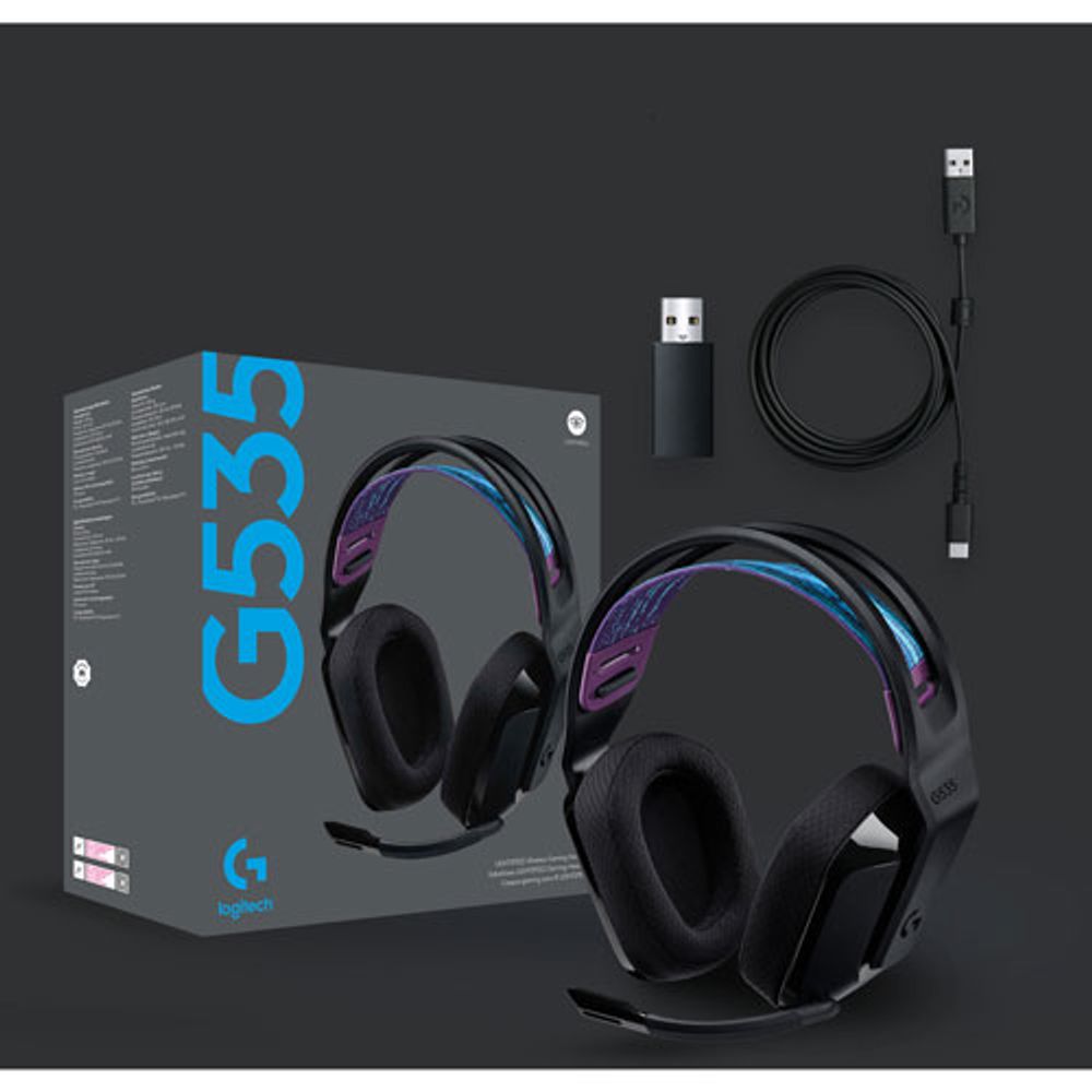 Logitech G535 LIGHTSPEED Wireless Gaming Headset - Black