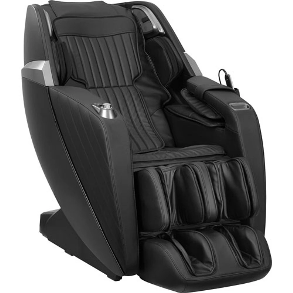 Fauteuil de massage à inclinaison complète Zero Gravity d'Insignia - Noir - Exclusivité de Best Buy