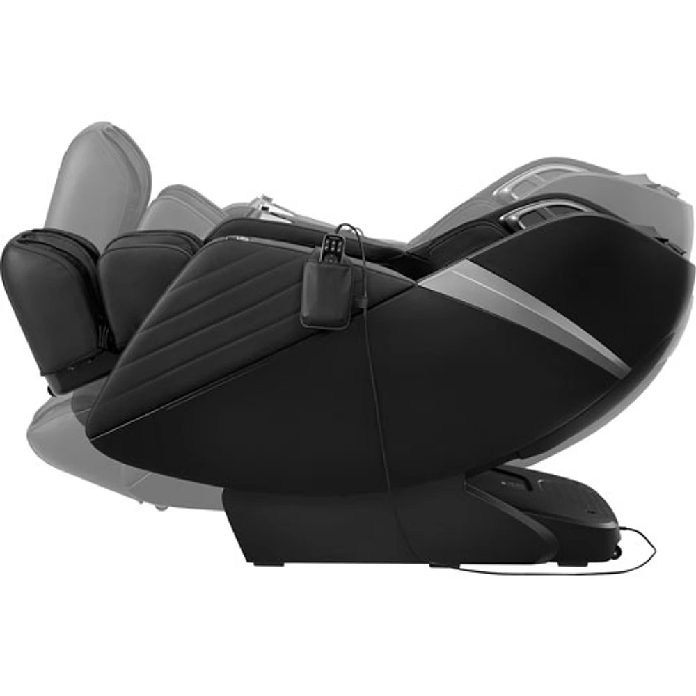 Fauteuil de massage à inclinaison complète Zero Gravity d'Insignia - Noir - Exclusivité de Best Buy