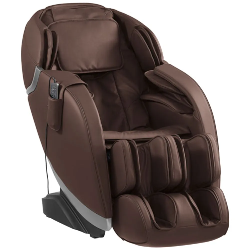 Insignia 2D Zero Gravity Full Body Massage Chair - Brown / Silver Trim