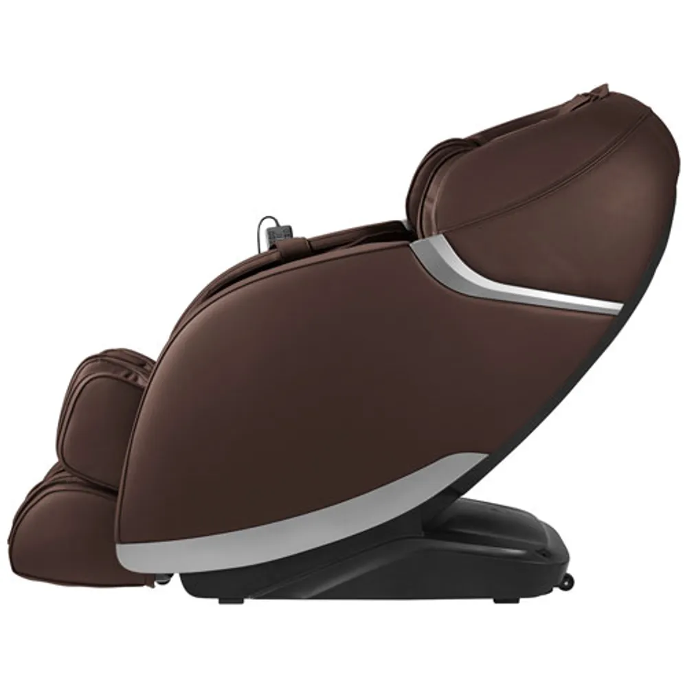 Insignia 2D Zero Gravity Full Body Massage Chair - Brown / Silver Trim