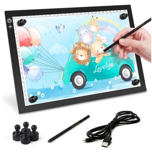 SAVEONMANY 3D Magic Pad, Light Up Drawing Board