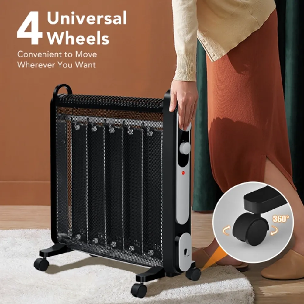 Costway 1500W Electric Mica Space Heater Portable Heater w/Adjustable  Thermostat | Coquitlam Centre