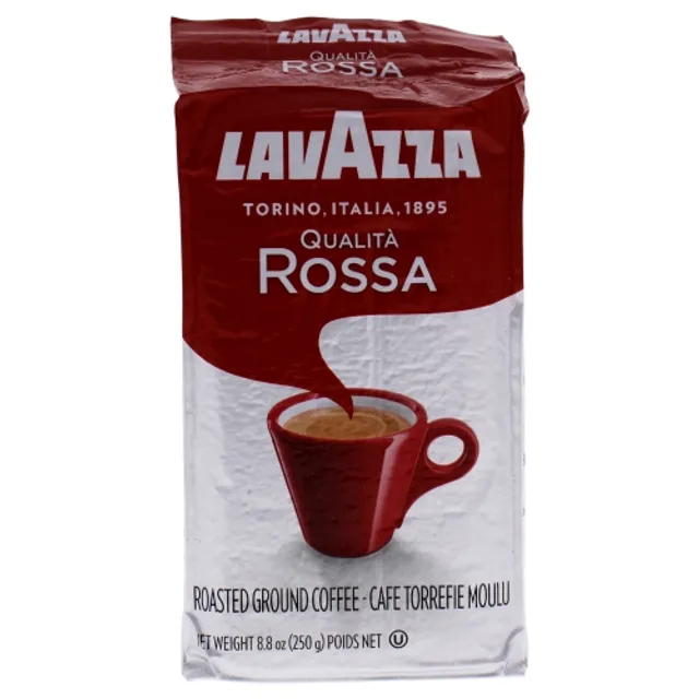 Lavazza Qualita Rossa - Caffe Ground Espresso, 8.8-Ounce Bag (Pack of 12)