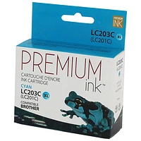 Premium Ink Cyan Ink Cartridge Compatible with Brother (LC203CS)