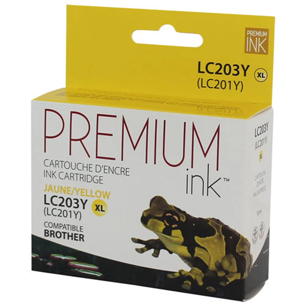 Premium Ink Yellow Ink Cartridge Compatible with Brother (LC203YS)