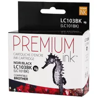 Premium Ink Black Ink Cartridge Compatible with Brother (LC103BK)