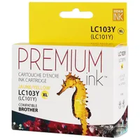 Premium Ink Yellow Ink Cartridge Compatible with Brother (LC103YS)