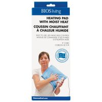 BIOS Living 12" x 15" Heating Pad with Moist Heat Technology