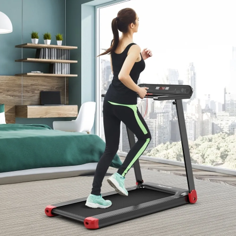 SuperFit 2.25HP Folding Treadmill Running Machine W/APP Heart Rate