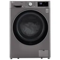 LG 2.6 Cu. Ft. High Efficiency Front Load Steam Washer (WM1455HPA) - Platinum Steel