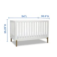 Delta Children Hendrix 4-in-1 Convertible Crib - White