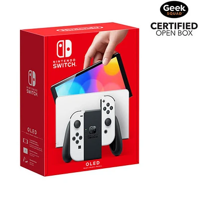 Console Nintendo Switch (modèle DELO) - Blanc - Boîte ouverte