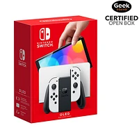 Console Nintendo Switch (modèle DELO) - Blanc - Boîte ouverte