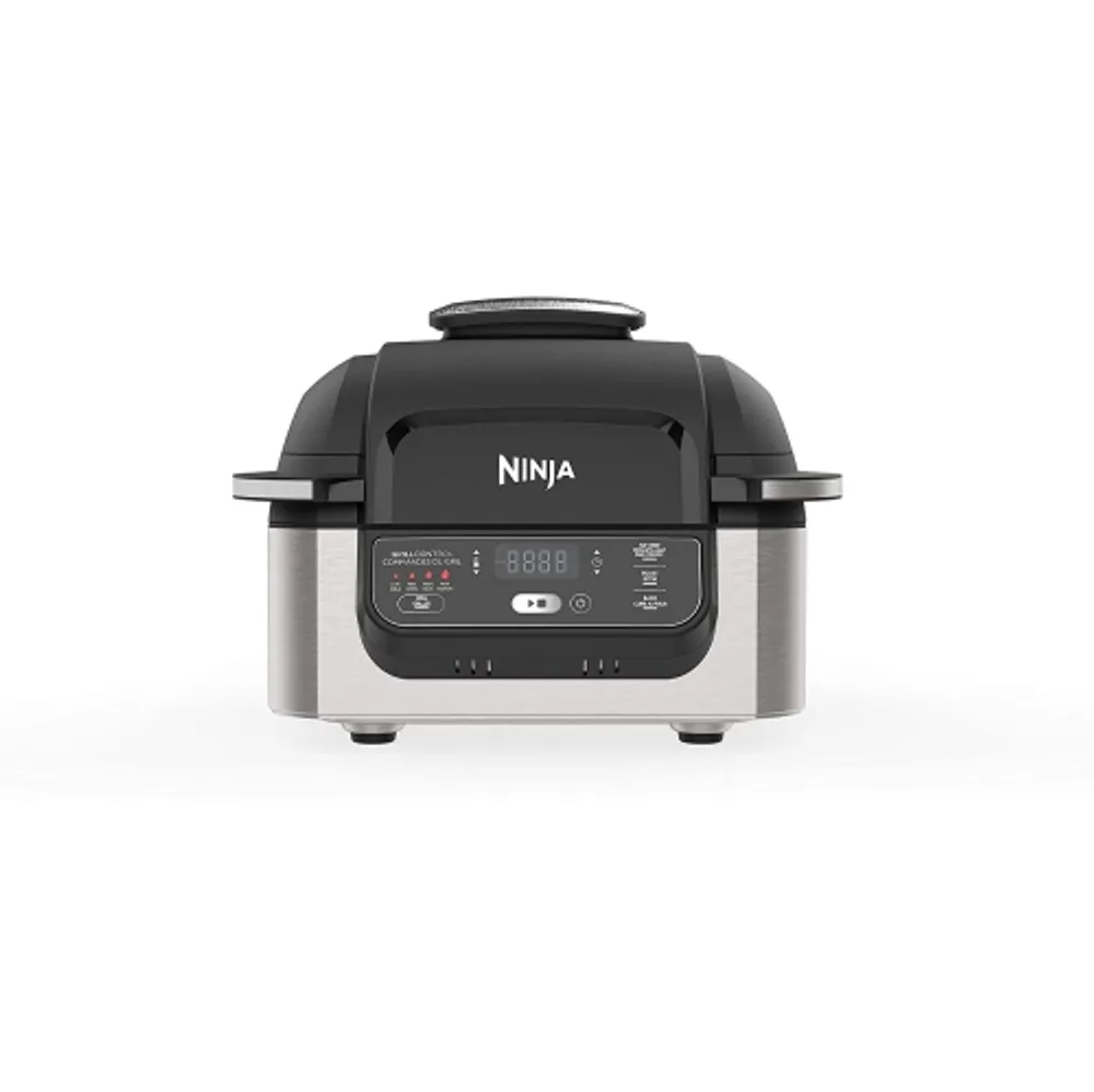 Ninja BG500C, Foodi XL 5-in-1 Indoor Grill with 4-Quart Air Fryer