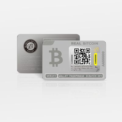 Ballet Real Bitcoin - Physical Cryptocurrency Wallet with Multicurrency Support, The Easiest Crypto Cold Storage Wallet
