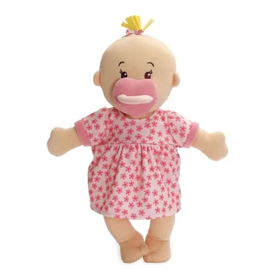 Manhattan Toy Wee Baby Stella Plush Doll - Peach with Blonde Hair