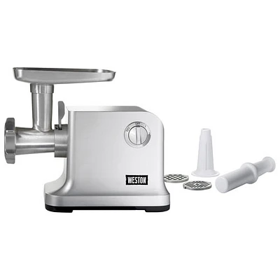 Weston Countertop Meat Grinder - 750 Watt - Silver