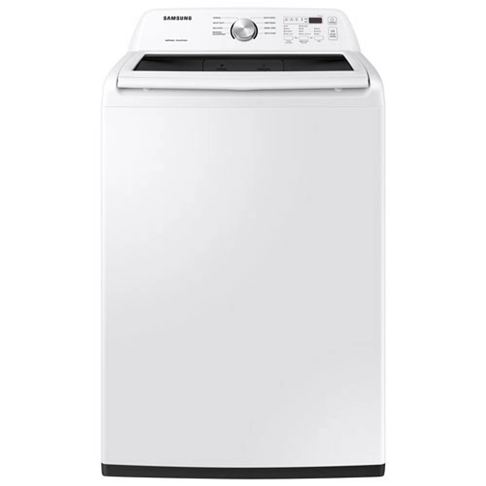 Samsung 5.2 Cu. Ft. High Efficiency Top Load Washer (WA45T3200AW) - White - Open Box - Scratch & Dent