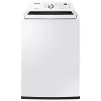 Samsung 5.2 Cu. Ft. High Efficiency Top Load Washer (WA45T3200AW) - White - Open Box - Scratch & Dent