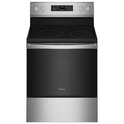 Whirlpool 30" 5.3 Cu. Ft. Electric Air Fry Range (YWFE550S0LZ) -Stainless -Open Box -Scratch & Dent