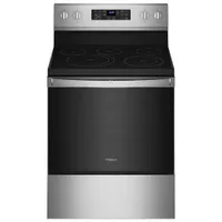 Whirlpool 30" 5.3 Cu. Ft. Electric Air Fry Range (YWFE550S0LZ) -Stainless -Open Box -Scratch & Dent